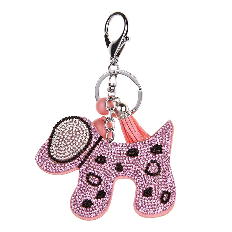 YD&ampYDBZ 2019 Cute Dog Key Keychain For Women Fashion Kwaii Jewelry Car Ring Brown Pink Silver Color Red 4 Handbag Keychains | Украшения