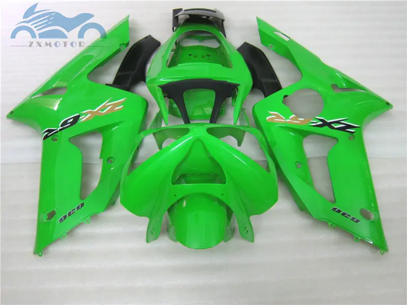 Комплект обтекателей для мотоцикла KAWASAKI Ninja 2003 2004 ZX6R ABS пластиковые комплекты ZX 6R