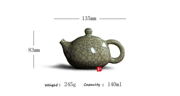 Чайный набор хрустящая глазурь Ge Kiln Longquan Celadon Zisha керамика искусство Тай Тхи китайский чайный горшок фарфор Исин глина антикварный чайный горшок
