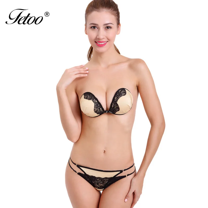 Fetoo женский бюстгальтер спереди закрытие кружева сексуальные трусики и комплект