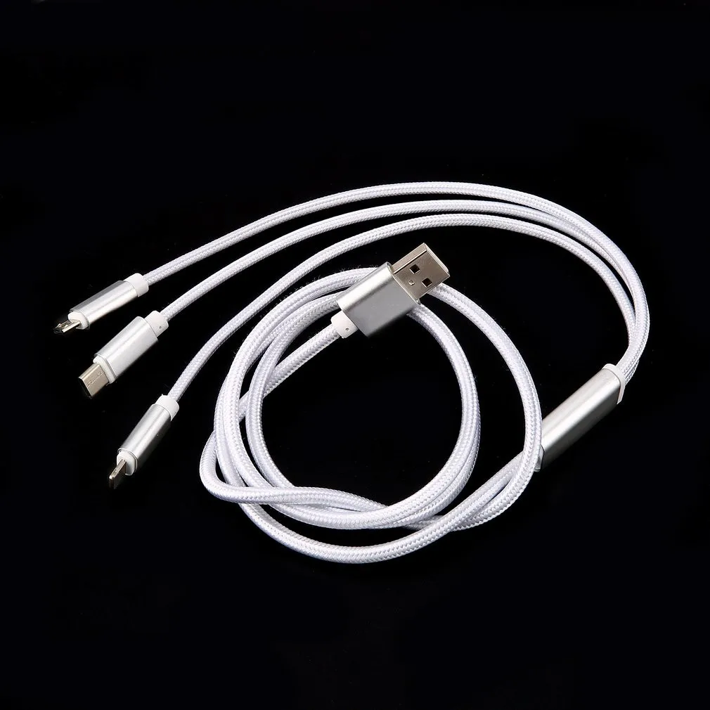 3 в 1 кабель для зарядного устройства кабель Micor usb type-C зарядный кабель мульти зарядный кабель для iPhone для телефонов Android