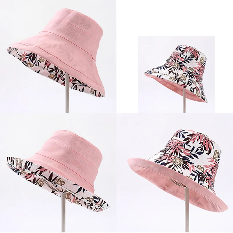 Панама унисекс Двусторонняя одежда для взрослых Рыбацкая шляпа Солнцезащитная