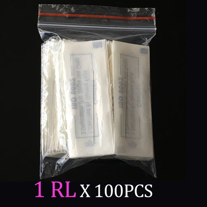 100 шт. Одноразовые стерилизованные Профессиональные иглы татуировки 1RL для