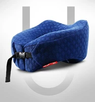 u shaped soft travel pillow memory foam neck pillows for airplane portable car travel accessories deep blue drop shipping