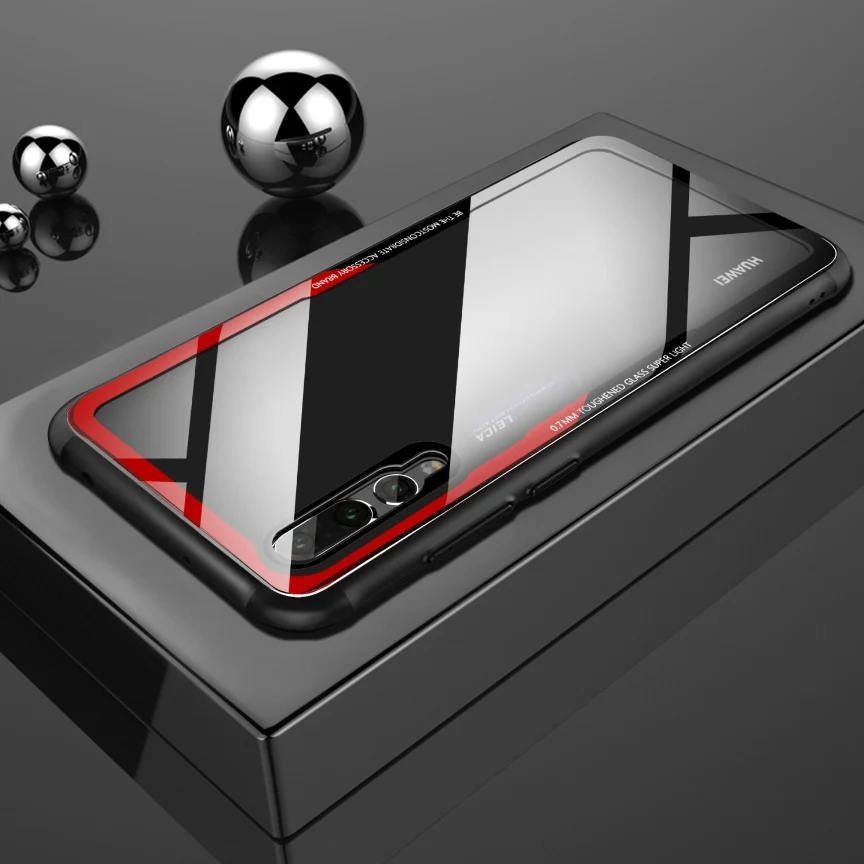 KSELF Роскошный прозрачный чехол из закаленного стекла для huawei P20 Pro Чехол Lite новый