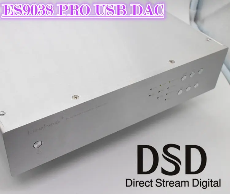 Hi-end ES9038 PRO USB DAC HiFi сбалансированный аудио декодер цифро-аналоговый преобразователь DSD Настольный усилитель