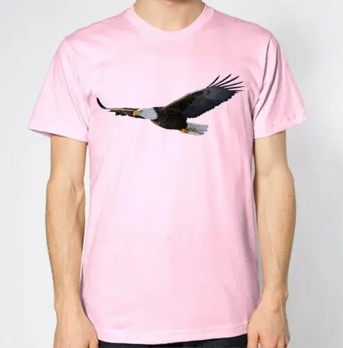 Bald Eagle T-Shirt Bird Sea White-Tailed Graphic Design Top New Summer Fashion Men T Shirt Simple Short-Sleeved Cotton | Мужская одежда