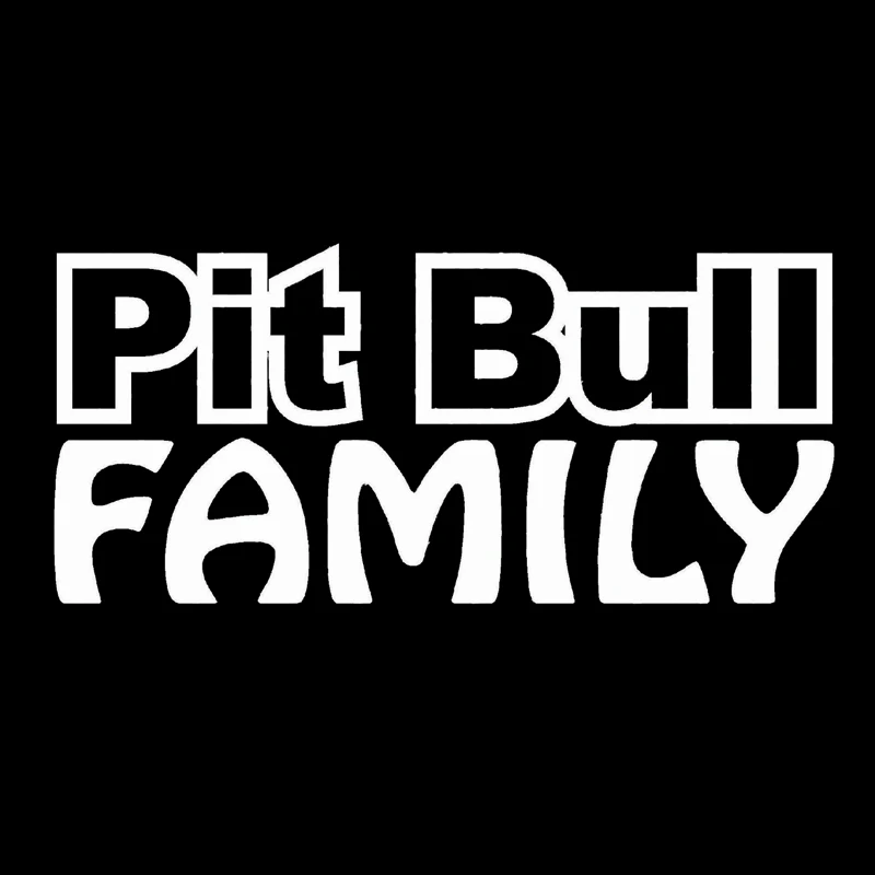 Питбуль Семья стикер окна автомобиля Стайлинг виниловая наклейка спасательная