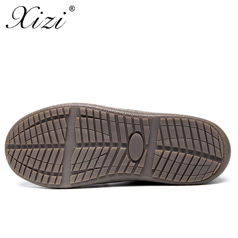 XIZI/Большие размеры 35-48 теплые мужские зимние ботинки на меху плюшевые ботильоны