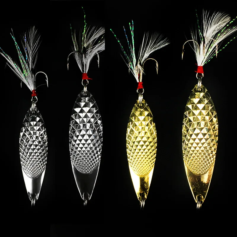 

10pcs 10g/15g Sea Bass Metal lure fishing spoon Fishing Lure metal jig sea fishing lure Jigging lure silver glod colors