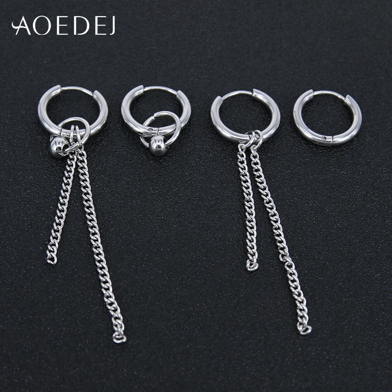 AOEDEJ 2 шт. корейские серьги-кольца ювелирные изделия в стиле хип-хоп для мальчиков