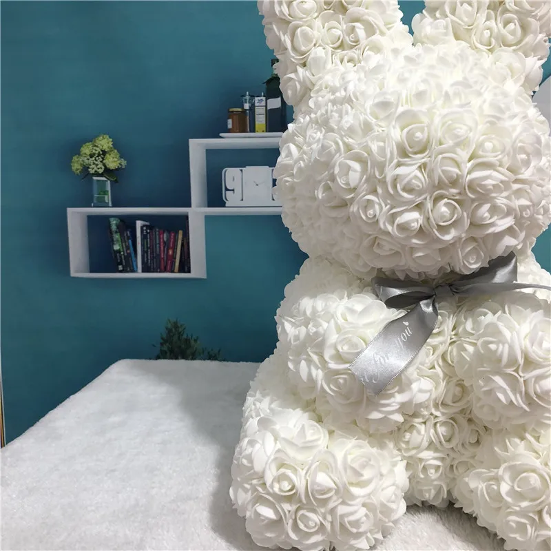 Valentine's Day Creative Gift 45cm White Rabbit Wedding Party Decoration Cartoon Girlfriend Dolls Present for kids | Дом и сад