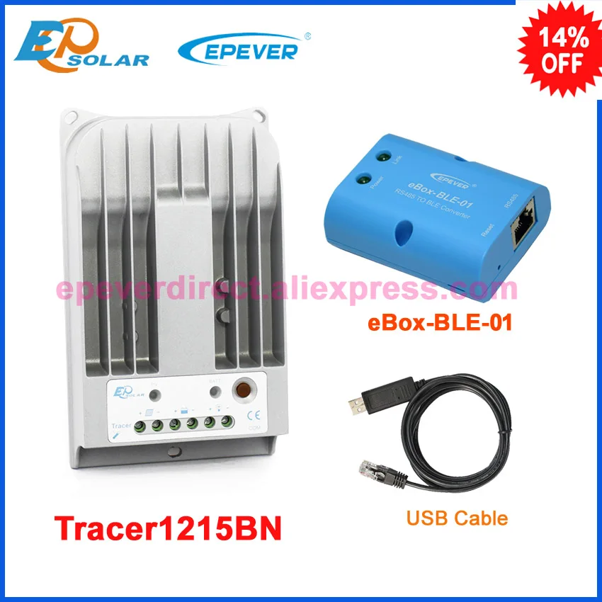 

Контроллер 12v MPPT 10A 10amp солнечная панель системы использовать Tracer1215BN с BLE BOX USB кабель макс PV вход 150v