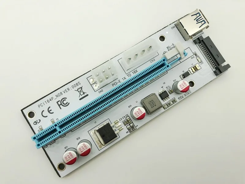 3 в 1 4pin Райзер molex pci e 008 Карта 6pin sata 60 см pcie 1x до 16x Экспресс карта для майнинга