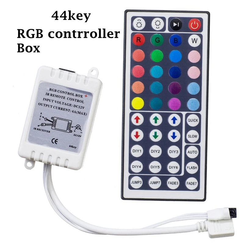 Laimanice DC12 24V 6A 24/44 ключ ИК пульт дистанционного управления RGB led контроллер коробка