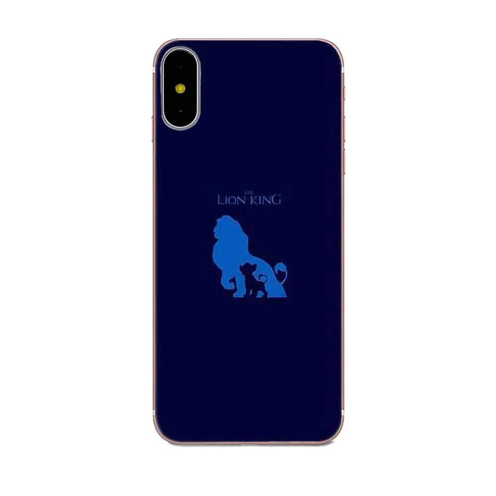 Мягкий ТПУ чехол для телефона Apple iPhone X XS Max XR 4 4S 5 5C 5S SE 6 6S 7 8 Plus Comic The Lion King Hakuna Matata |