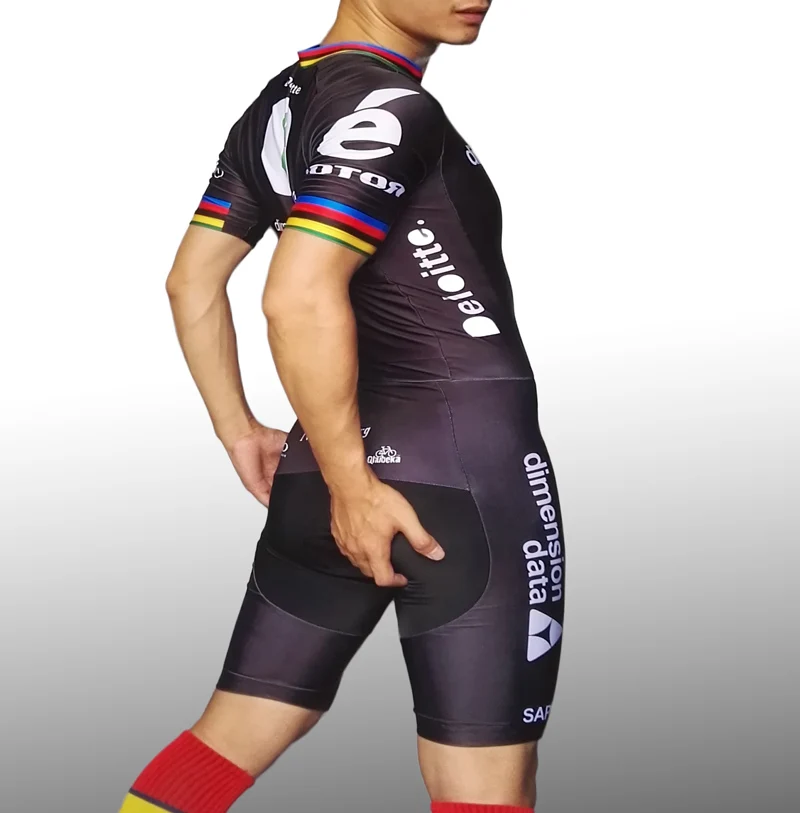 Размер велосипед человек плотный Быстрый бег Speedsuit один кусок Велоспорт костюм трек и поле молния майка Боди человек плотный Рашгард