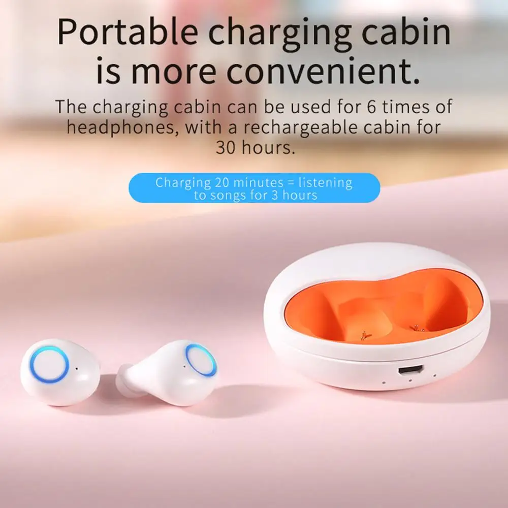 TWS наушники Bluetooth 5 0 Беспроводные Портативные спортивные Водонепроницаемые