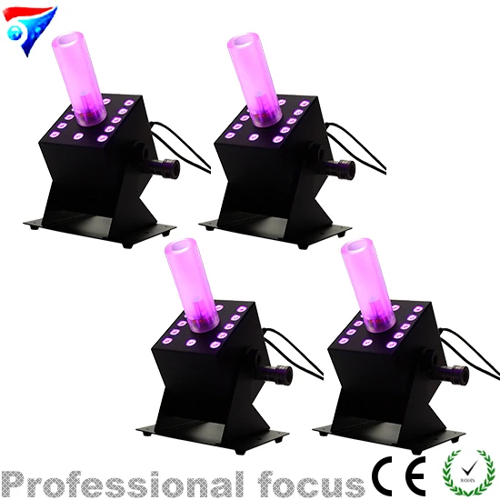 Бесплатная доставка 4 шт./лот 12x3 Вт RGB светодиодная CO2 струйная машина Cryo Jet Canon