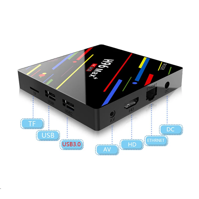 Оригинальный Android Smart tv Box 9 0 4G ram 32G rom Wifi H.265 USB3.0 4K медиаплеер RK3328 четырехъядерный H96