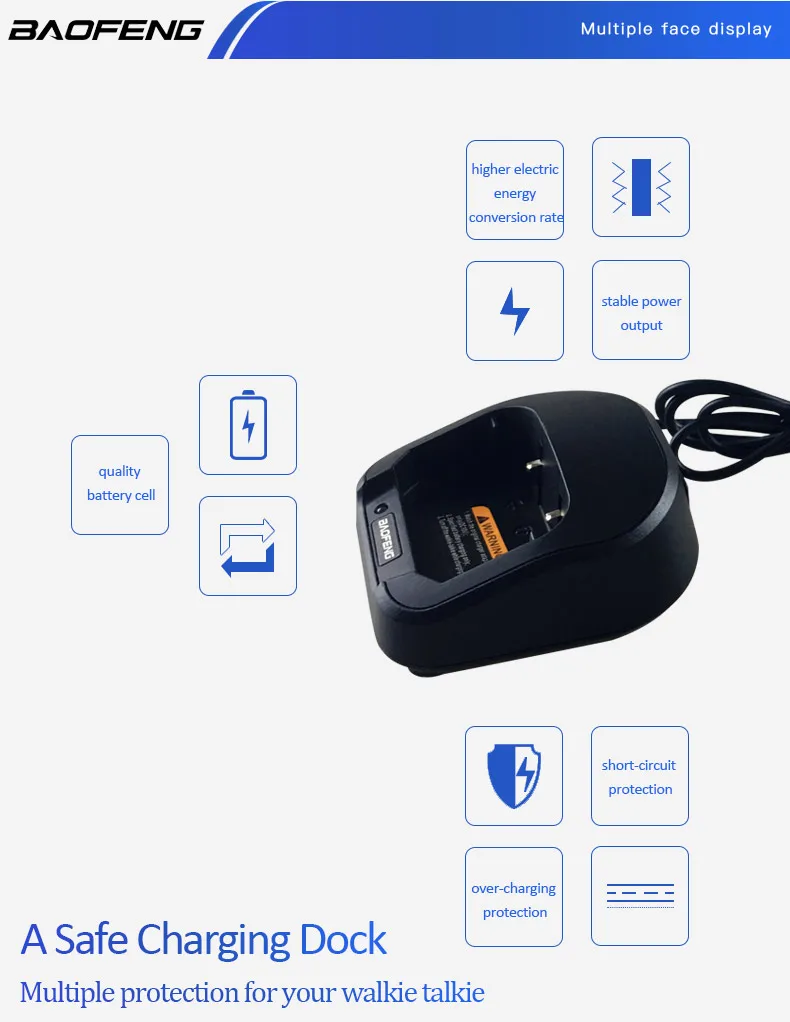 Baofeng RS-UV800 настольное зарядное устройство для UV800 части Настольный литий-ионный заряд cb радио Baofeng аксессуары для рации
