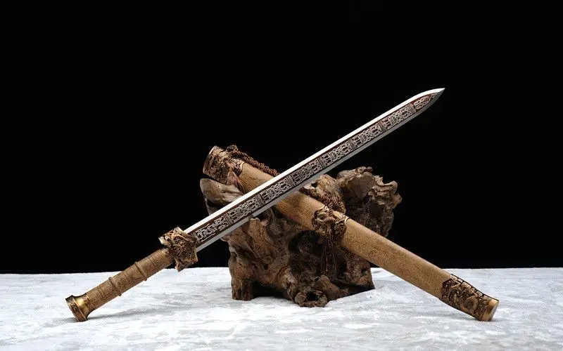 Ручная ковка тема дракона Тан яркий боевой меч Хань Цзянь | Дом и сад