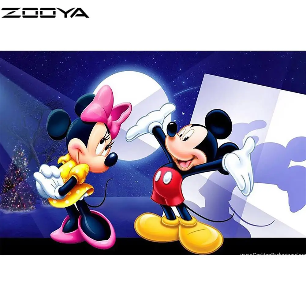 M0037-2 Алмазная вышивка zooya для детей, 5d алмазная живопись, Полная площадь, распродажа, мультяшная мышь, Новое поступление M0037 - Цвет: M0037-2
