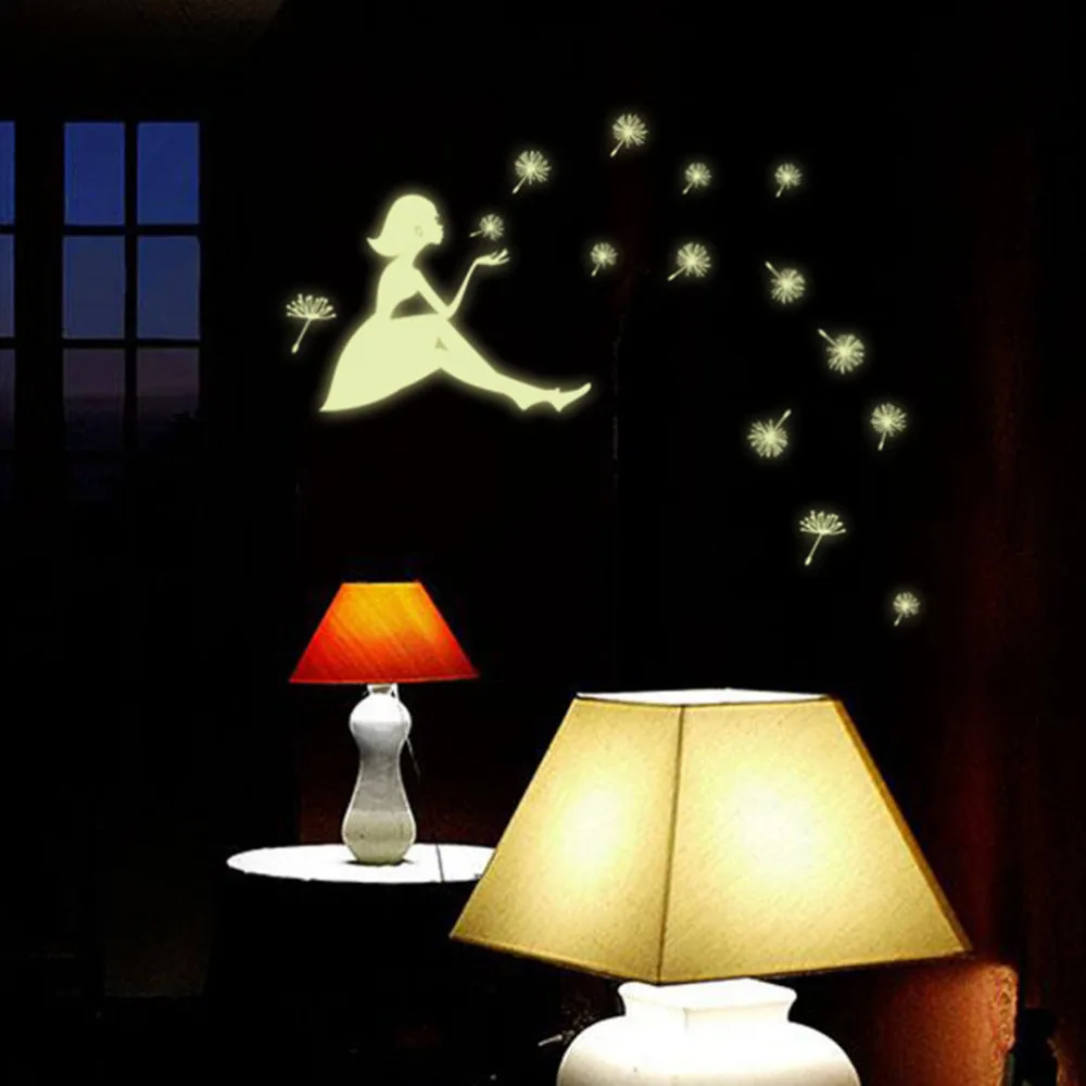 Фотообои для детской комнаты с изображением одуванчика и девушки|home decor wallpaper|vinyl