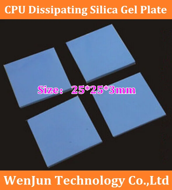 

Free Shipping CPU Silica Gel Plate ,Notebook chip cooling silicon film thickness 3mm Heat conduction silicone pad