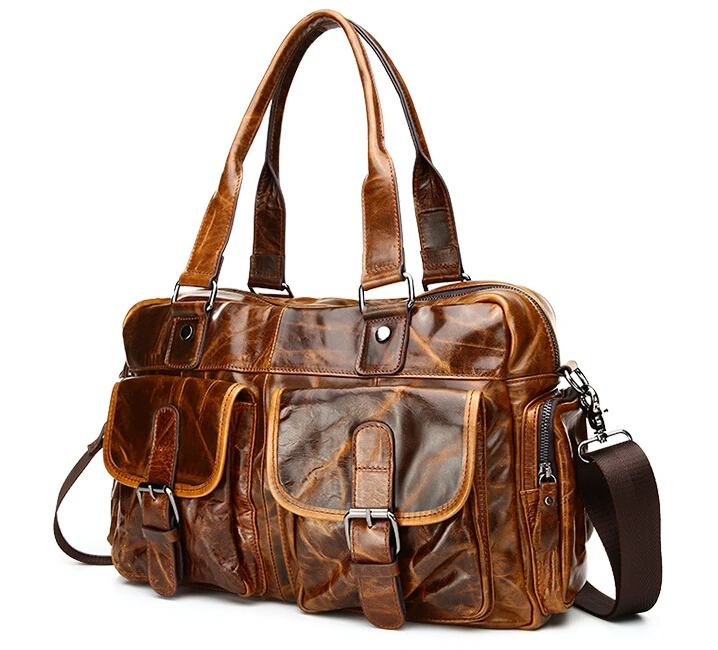 Новинка 2017 мужская сумка из вощеной кожи наплечная мессенджер| |