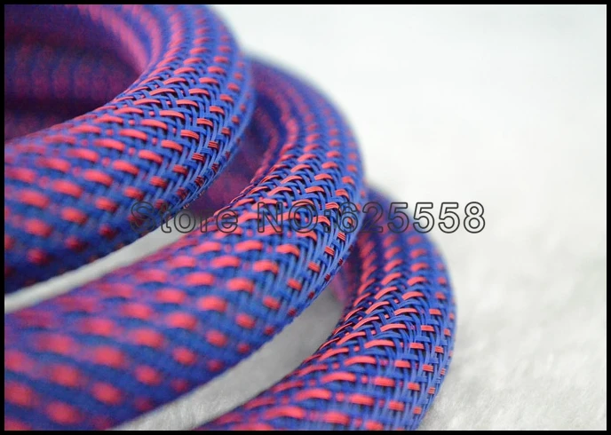 10 м 16 мм нейлоновый рукав красный и черный сетчатый плетеный рукав|sleeve sleeve|sleeve