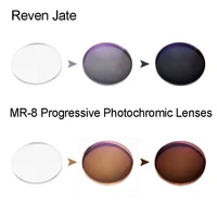 mr 8 photochromic digital free form progressive prescription optical lenses with fast color changing performance