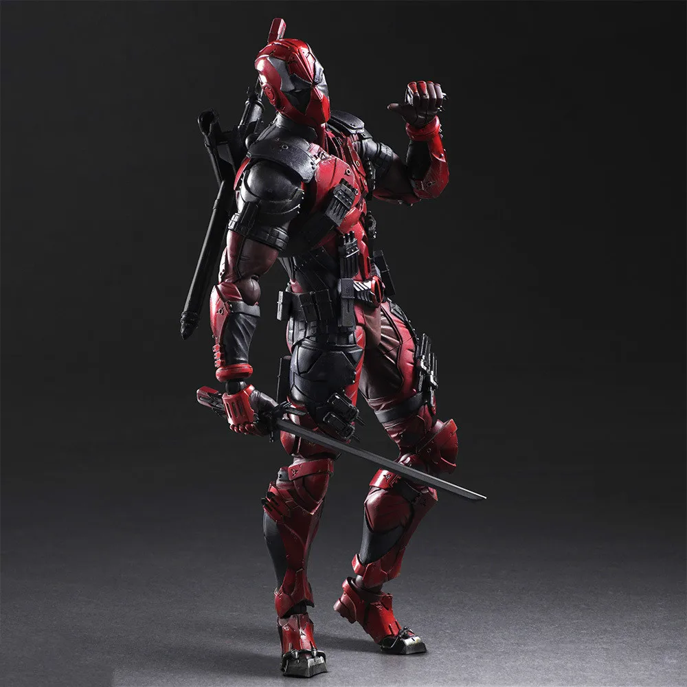 26 см Play Arts Kai Deadpool Wade Winston Wilson X-men аниме игрушки Фигурки ПВХ Коллекция моделей