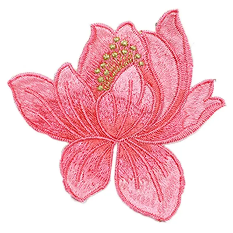 1 шт. патчи с цветами лотоса для одежды|flower iron on|flower on patchesiron patches |