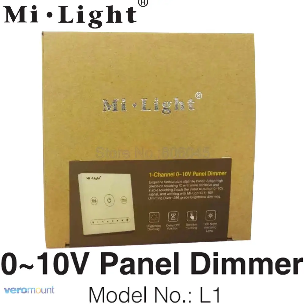 

Панельный диммер Mi светильник L1, 220 В переменного тока, 1 канал, 0 ~ 10 в, используется с приводом Mi светильник light 0-10 В, драйвер затемнения LS4 для ...