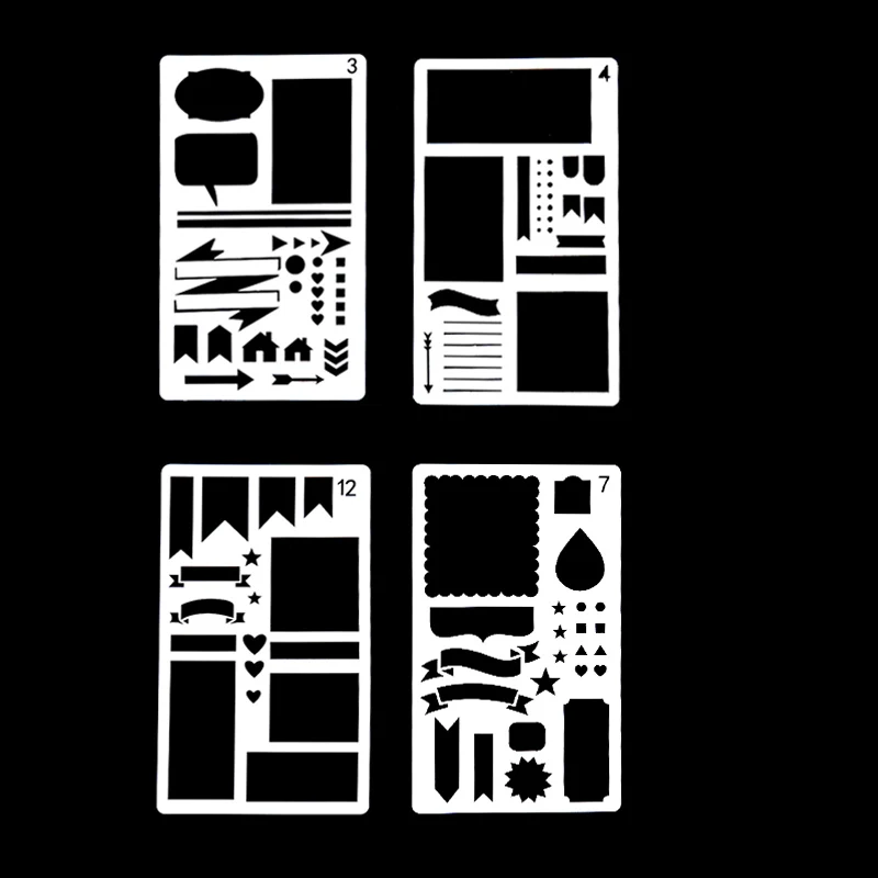 DIY Scrapbooking Water Droplets Stamp Label Embossing Drawing Spray Template Arts Crafts Digital Plastic Folders | Дом и сад