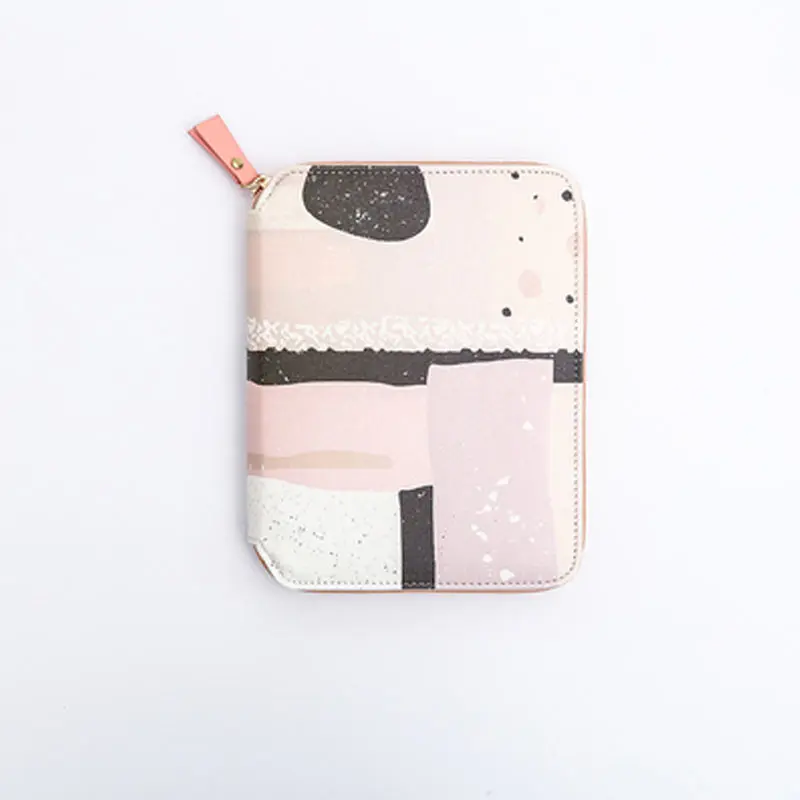 Yiwi A6 DIY креативная сумка на молнии из искусственной кожи ежедневник блокнот с наполнителем - Цвет: NO4