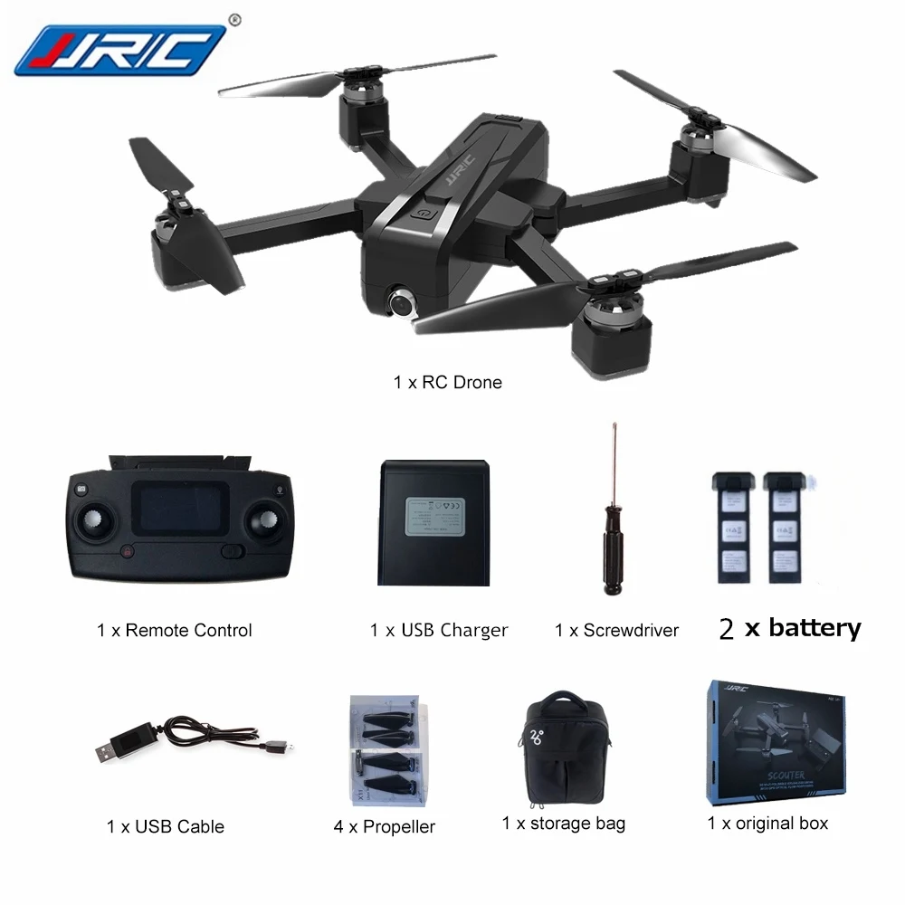 2 battery and a bag JJRC X11 5G складной gps RC Дроны с 2K wifi FPV камера ночной полет профессиональный пульт дистанционного управления Квадрокоптер RTF - Цвет: 2 battery and a bag