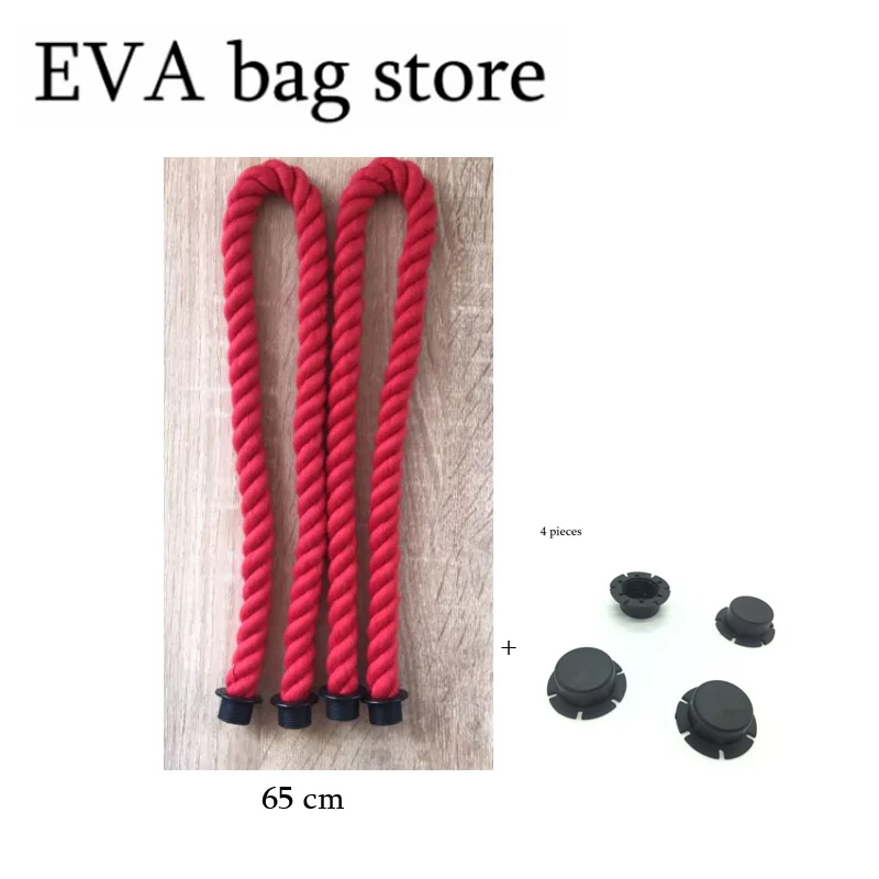 1 пара ручек для веревки obag красного цвета 65 см|rope handle|handles for obagobag handles |