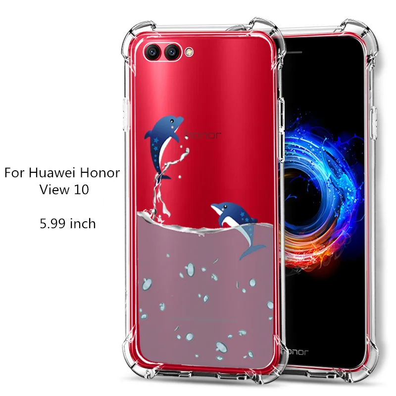Чехол для Huawei Honor V View 10 мягкий силиконовый чехол glory V10 простой мобильного