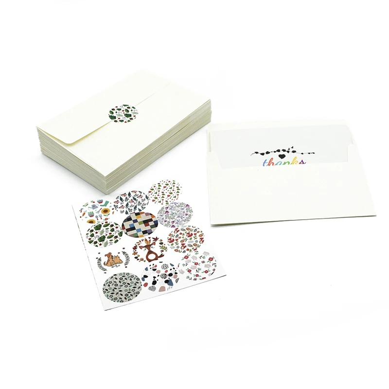 Заметки на заказ Спасибо карты для делового подарка с конвертом приглашения