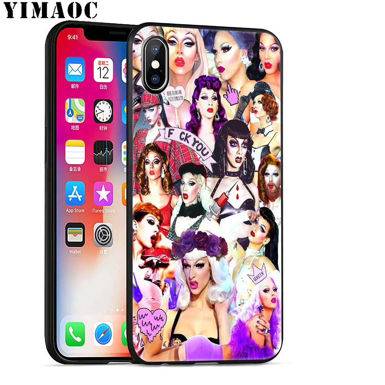 Мягкий силиконовый чехол YIMAOC для телефона iPhone 11 Pro XS Max XR X 6 6S 7 8 Plus 5 5S SE 10 из ТПУ с