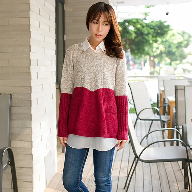New Womens Knitted Sweater Autumn Winter Mujer Long Sleeves Loose Knitting  Sweaters Ladies Jumper Knitwear Tops 16812na - купить по выгодной цене |  AliExpress