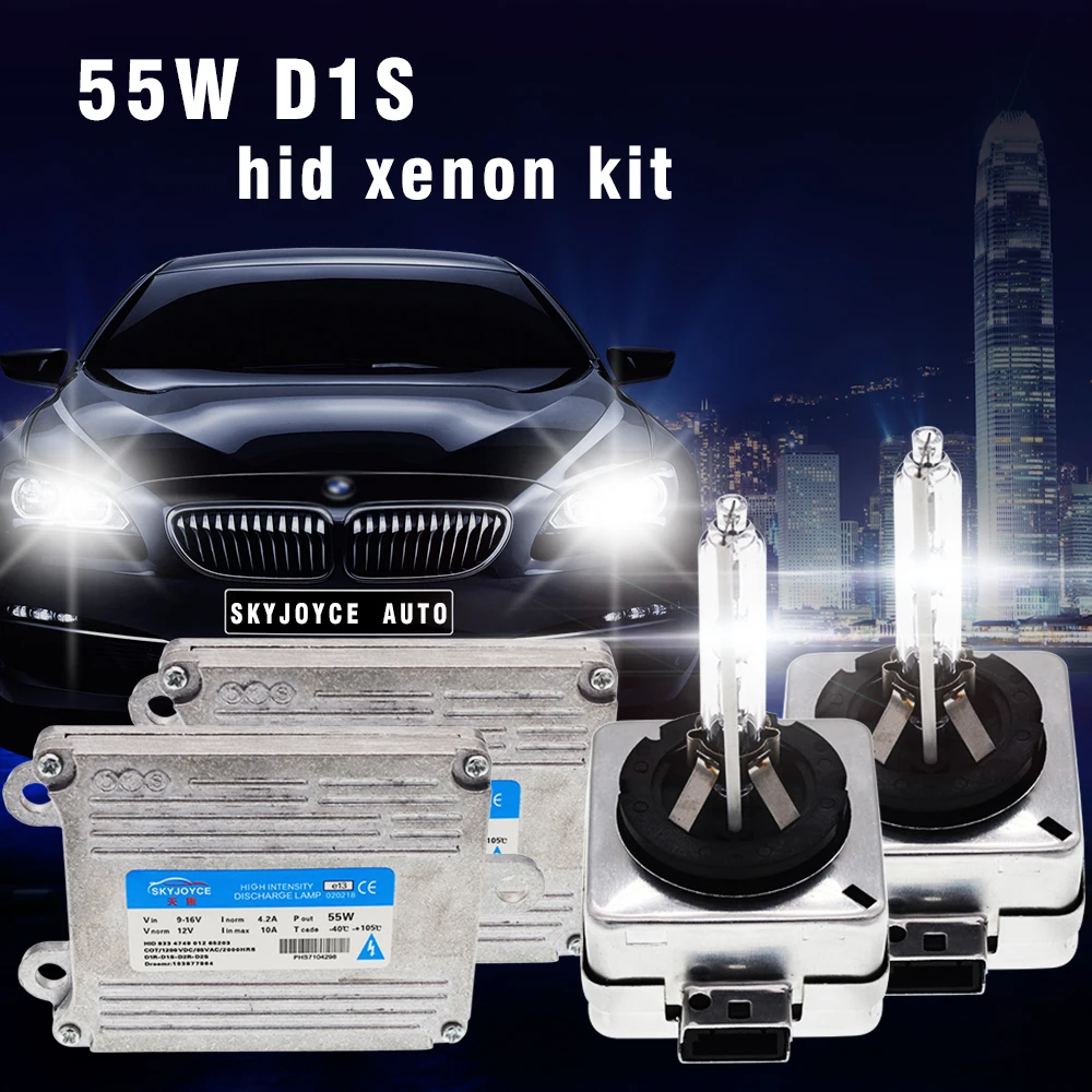 2020 SKYJOYCE 1 комплект Быстрый Яркий D1S HID светильник 55 Вт D1 Балласт лампа 4300K 6000K 8000K