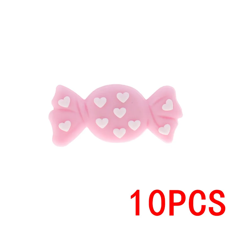 pale pink37 10 шт., силиконовые бусины, пищевая бабочка, сделай сам, ремесла, Детские Прорезыватели, силиконовые бусины для прорезывания зубов, не содержит бисфенола, животные, силиконовые Грызуны - Цвет: pale pink37