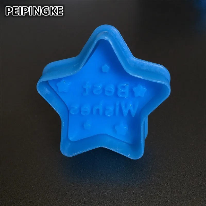Пятизвездочная формочка для печенья тиснения помадки пластмассовая штамповка