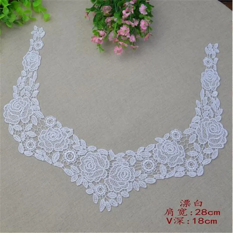 Аппликация для мотиков высокого качества 5 шт. воротник шеи цвета слоновой кости