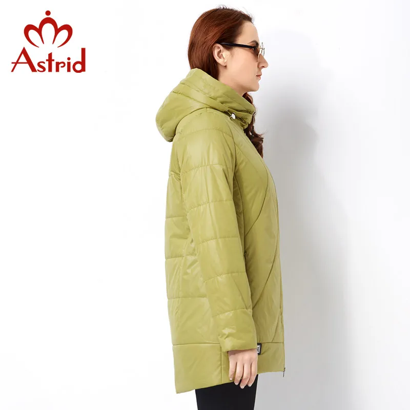 Астрид 2017 Женщинская Зимняя куртка большого размера вскользь женщин способа Parka