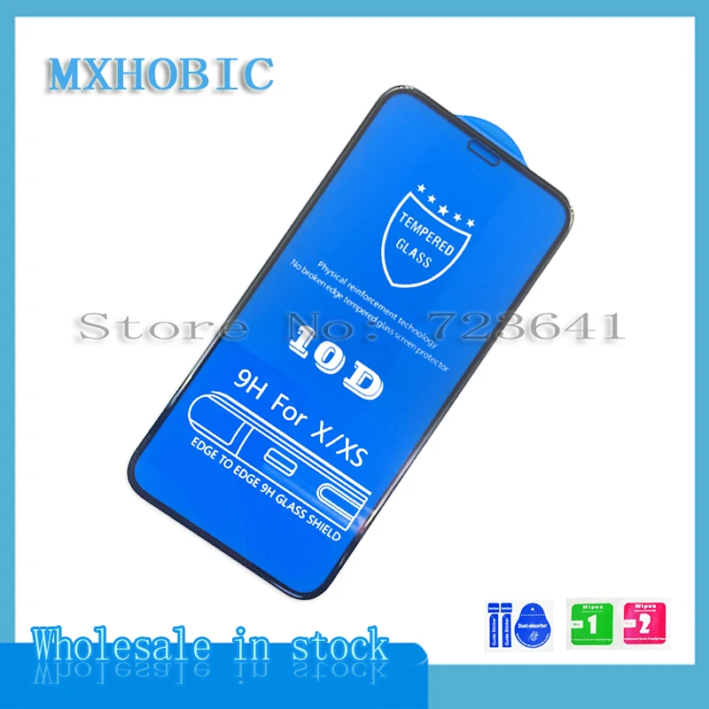 Защитная пленка 10D из закаленного стекла для iPhone X XS MAX XR 8 7 6 6S Plus| |