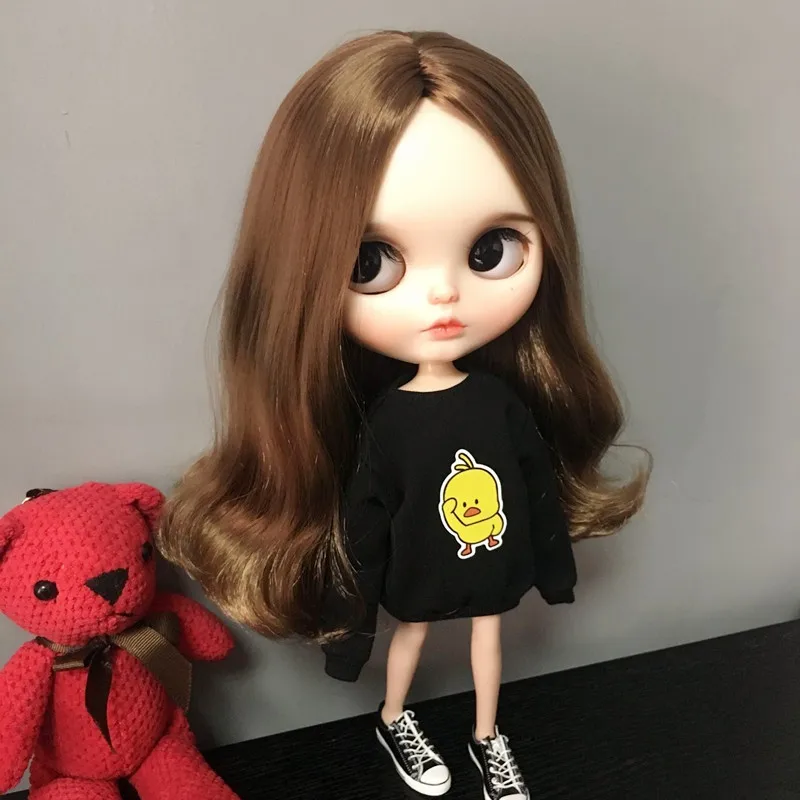1 шт. милые повседневные Blyth кукольные одежда 1/6 коробка Футболка с уткой для blyth